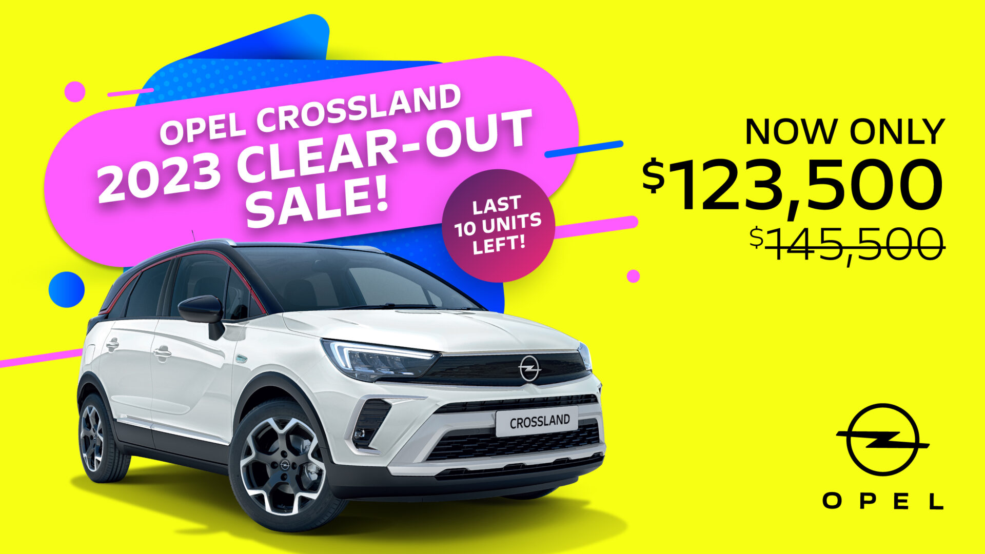 Crossland Clear Out Sale 2023